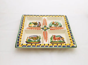 Animal Square Tray w/4 division 12.4*12.4" MultiColorsTrayGorky Gonzalez Store181122 - 19