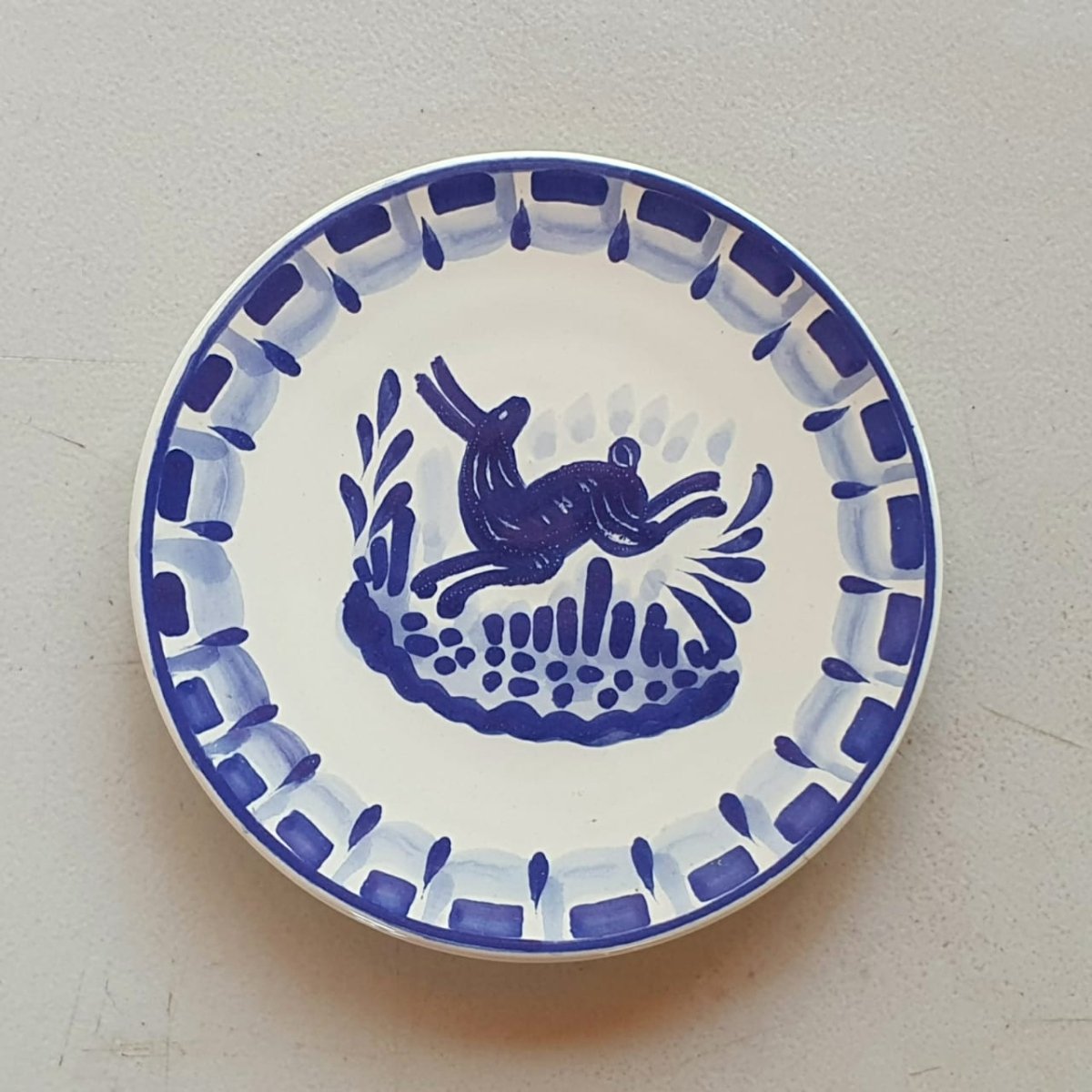 Animals Bread Plate / Tapa Plate 6.3"D Set (4 pieces) BluePlateGorky Gonzalez Store200407 - 01