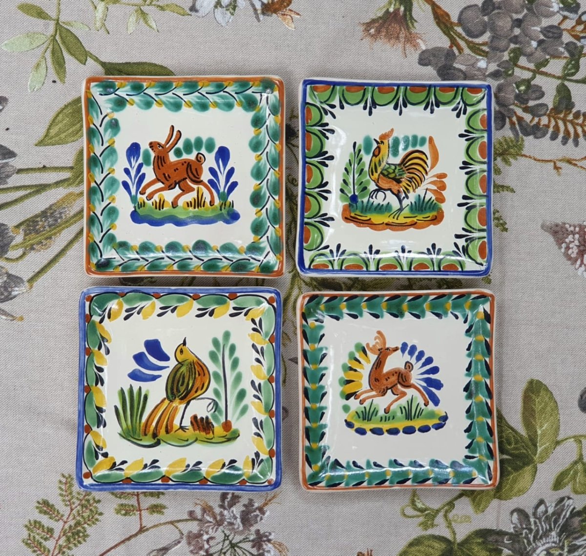 Animals Bread Square Plate / Tapa Plate 5*5