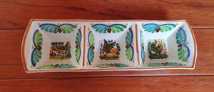 Animals Triple Rectangular Dish 14.8*4.5" MultiColorsSaucersGorky Gonzalez Store20012724