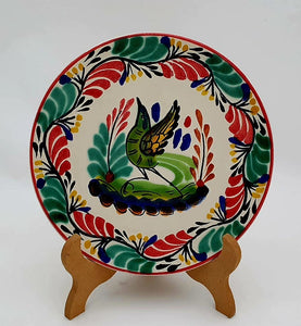 Bird Bread Plate / Tapa Plate 6.3" D Green - Red ColorsBread PlateGorky Gonzalez Store190712 - 30