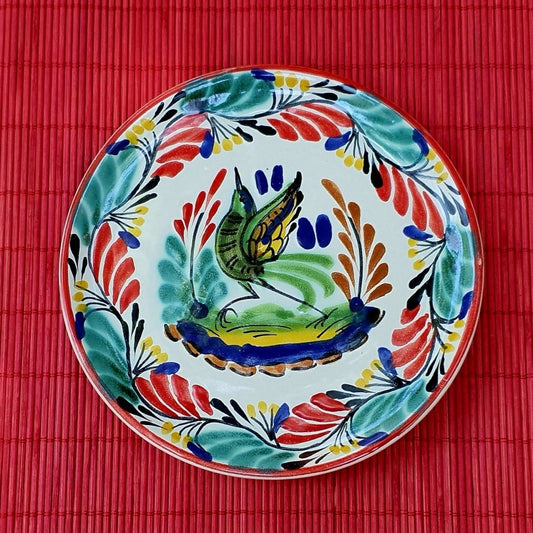 Bird Bread Plate / Tapa Plate 6.3" D Green - Red ColorsBread PlateGorky Gonzalez Store190712 - 30