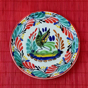 Bird Bread Plate / Tapa Plate 6.3" D Green - Red ColorsBread PlateGorky Gonzalez Store190712 - 30