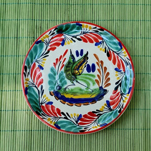 Bird Bread Plate / Tapa Plate 6.3" D Green - Red ColorsBread PlateGorky Gonzalez Store190712 - 30