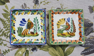 Bird Bread Square Plate / Tapa Plate 5*5" Set of 2 MultiColorsBread PlateGorky Gonzalez Store20050203