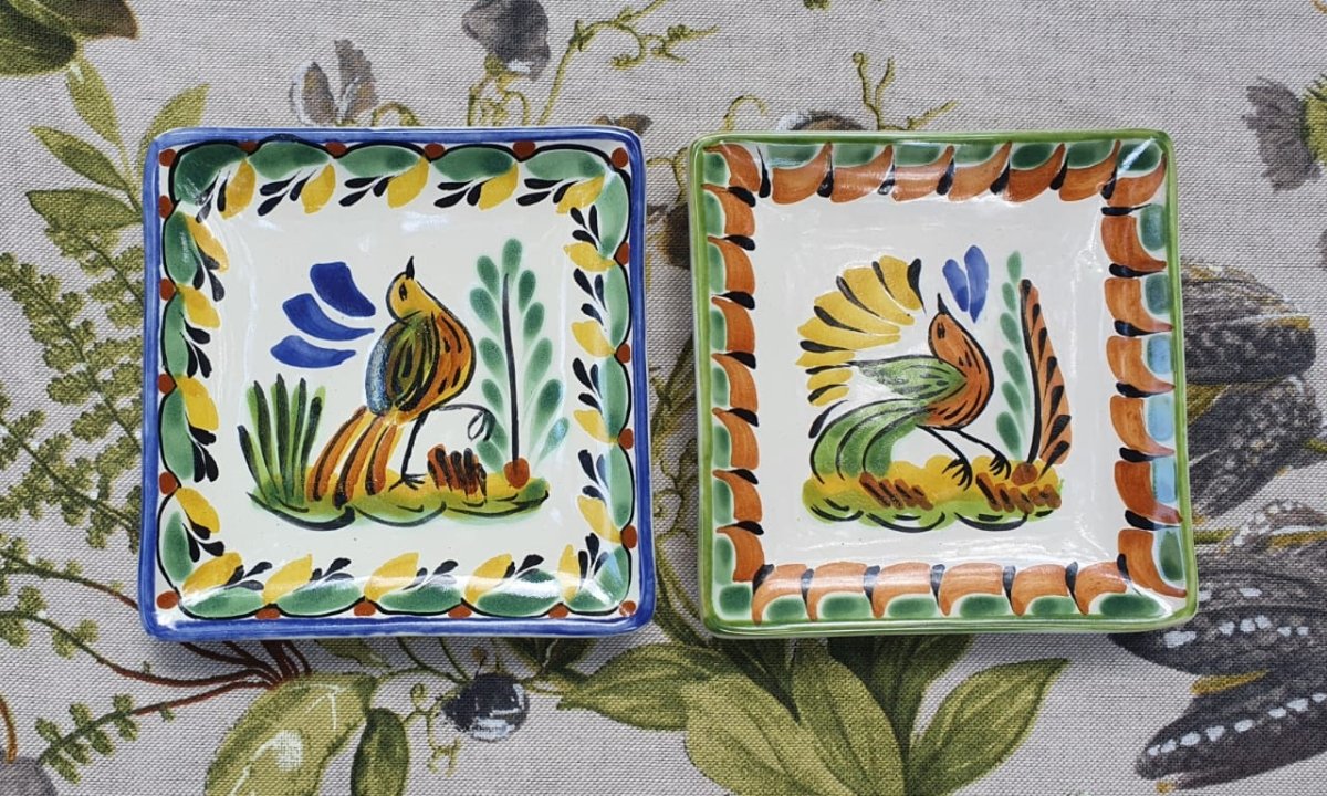 Bird Bread Square Plate / Tapa Plate 5*5