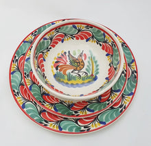 Bird Dish Set (3 pieces) Green - Red Colors (One Service)Dish SetGorky Gonzalez Store19032006