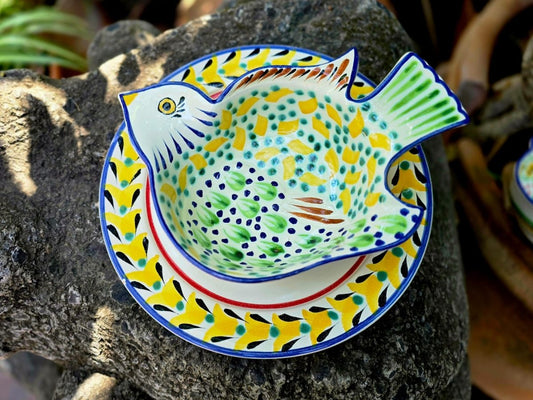 Bird Dish Set two pieces MultiColorsDish SetGorky Gonzalez Store250227 - 06