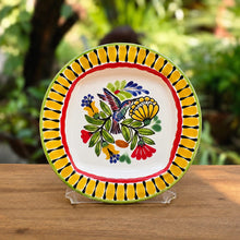 Bird HummingBird Bread Wave Plate 6.7" D MultiColors