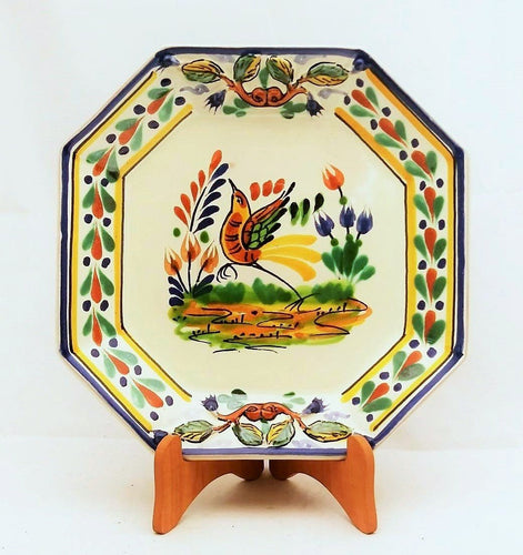 Bird Octagonal Dinner Plate 9.8*9.8