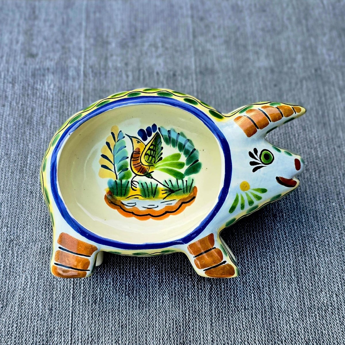 Bird Pig Snack Bowl 9x5 in Happy BorderssalseraGorky Gonzalez Store240727 - 24