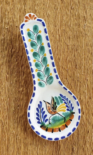 Bird Round Spoon Rest 9.1 x 3.7 in - MultiColorsSpoon RestGorky Gonzalez Store190331 - 03