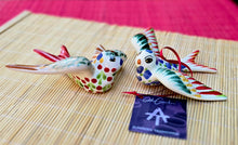 Ornament 3D Swallow Figure Set of 2 MultiColor