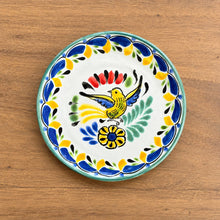 Bird Canarie Bread Plate / Tapa Plate 6.3" D MultiColors