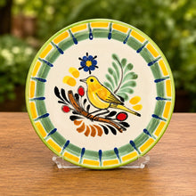Bird Canarie Bread Plate / Tapa Plate 6.3" D MultiColors
