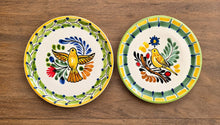 Bird Canarie Bread Plate / Tapa Plate 6.3" D MultiColors - Set of 2