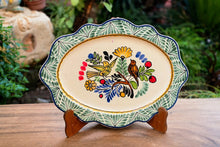 Canaries Tray / Serving Cut Flat Platter 15*11" MultiColors