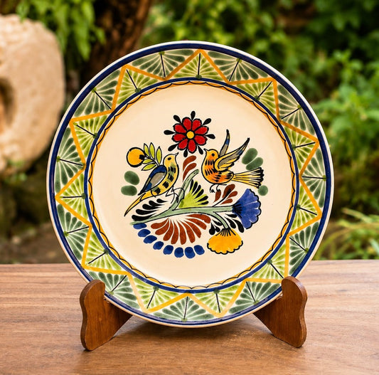 Bird Canaries Decorative / Serving Deep Round Platters MultiColors