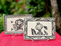 Catrina Catrin Wave Rectangular Tray 7.9 X 5.3" Set of 2 Black and WhiteTrayGorky Gonzalez Store#240906 - 01