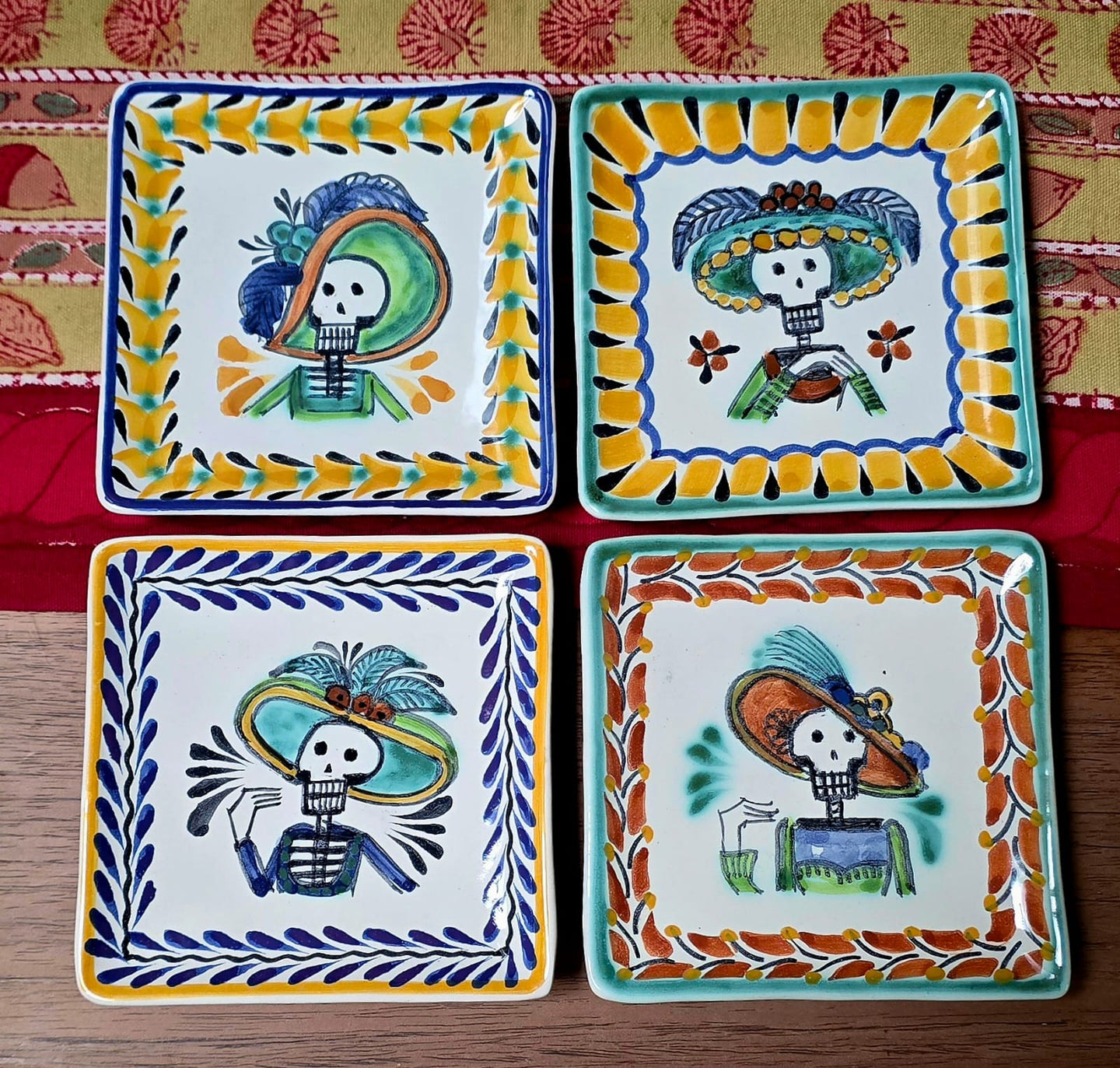 Catrina Bread Square Plate / Tapa Plate 5*5