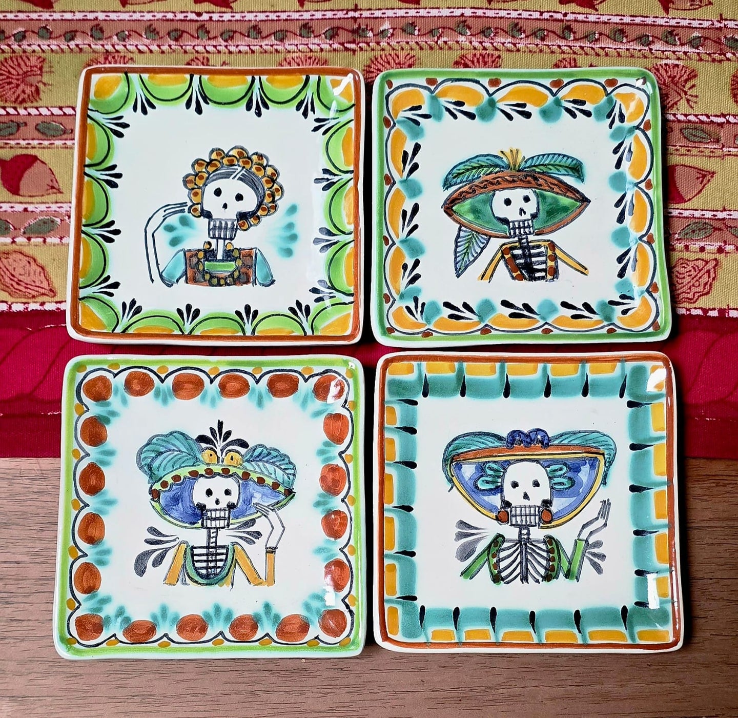Catrina Bread Square Plate / Tapa Plate 5*5