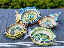 Fish Shape Soap Snack Dish Set of 4 Happy Borders MultiColors