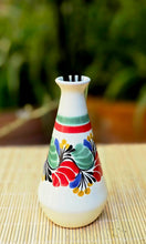 Mini-Blumenvase, 10 cm hoch, Grün-Gelb 