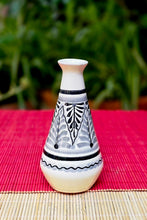 Ceramics Vase 4.9" H for Scented Sticks Black and White