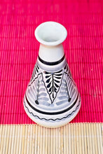 Ceramics Vase 4.9" H for Scented Sticks Black and White