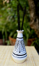 Ceramics Vase 4.9" H for Scented Sticks Black and White