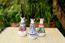 Mini-Blumenvase, 10 cm hoch, Grün-Gelb 