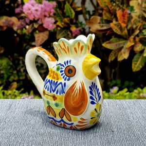 Rooster Creamer Pitcher 10 Oz Happy Borders