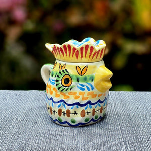 Rooster Sugar Bowl 4.3 in H Happy Borders