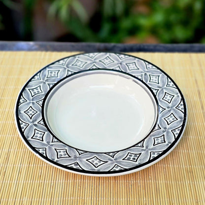 Cereal - Pasta - Soup Bowl Flat Black and WhiteCereal BowlGorky Gonzalez Store240911 - 21