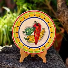 Chiles and Peppers Plate MultiColors