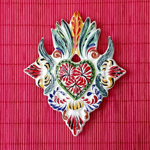 Ornament Large Heart Flat MultiColors