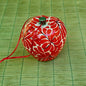 Adorno Manzana 3D figura 3 en D x 3 en H Colores Rojos 