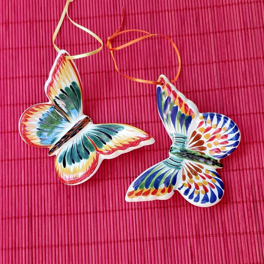 Ornament Butterfly Set of 2 MultiColors