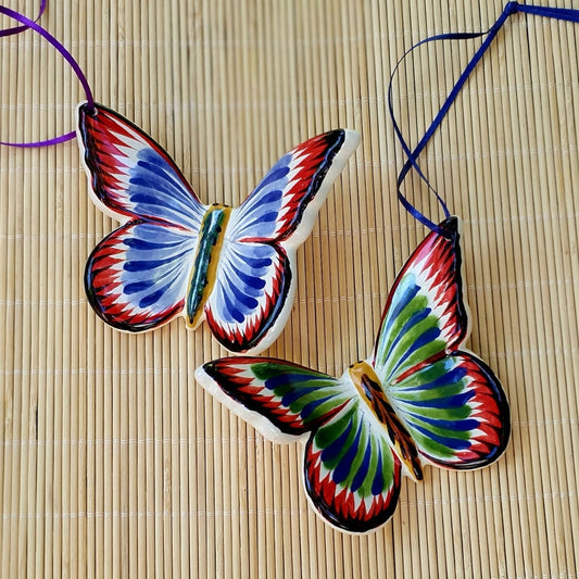 Ornament Butterfly Set of 2 MultiColors