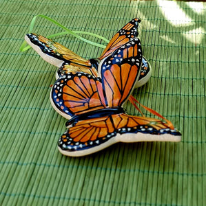 Ornament Monarch Butterfly Set of 2 MultiColors