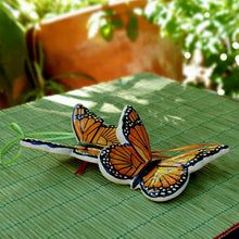 Ornament Monarch Butterfly Set of 2 MultiColors