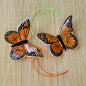 Ornament Monarch Butterfly Set of 2 MultiColors