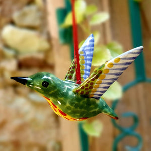 Ornament Hummingbird 3D Figure 3.9" H MultiColors