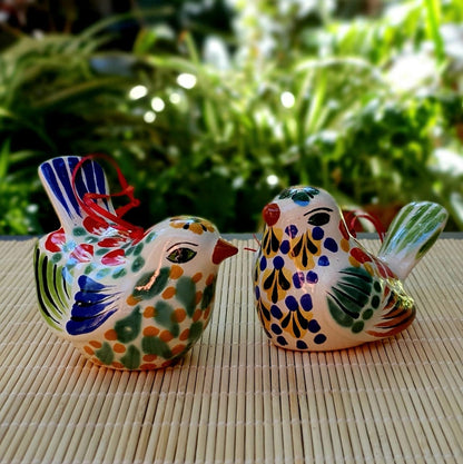 Ornament Love Birds 3D Figure Set of 2 MultiColors