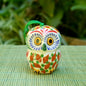 Ornament Owl Round 3D figure 2.8 in H MultiColors