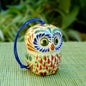 Ornament Owl Round 3D figure 2.8 in H MultiColors
