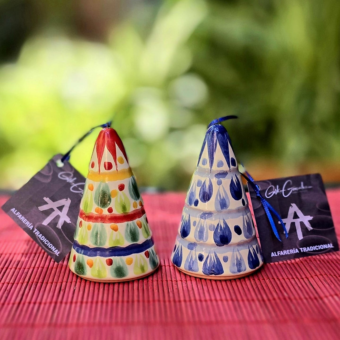 Ornament Christmas Tree 3D figure Set of 2