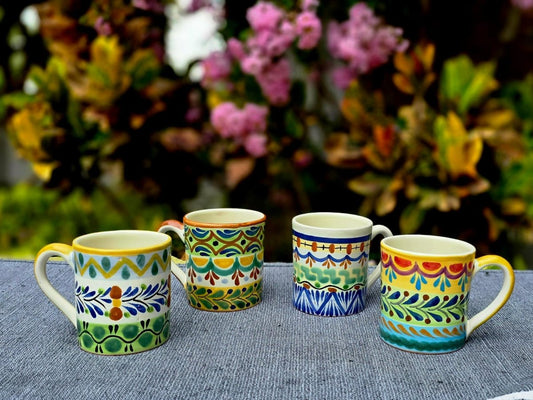 Coffee Mugs Set of 4 Happy BordersCoffe MugGorky Gonzalez Store240821 - 05