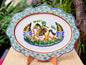 CowBoy Rodeo Tray / Serving Cut Flat Platter 15*11" MultiColors