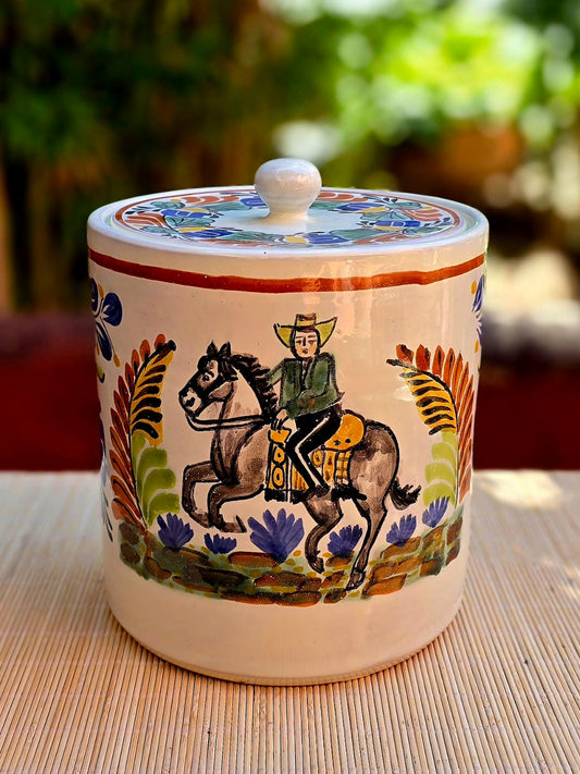 Cowboy Rodeo Cookie Jar - Ice Bucket MultiColors